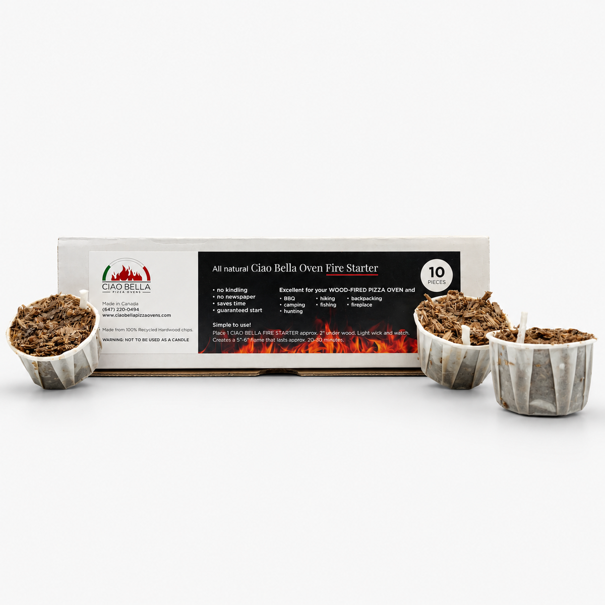 Ciao Bella Fire Starters – Pack of 10