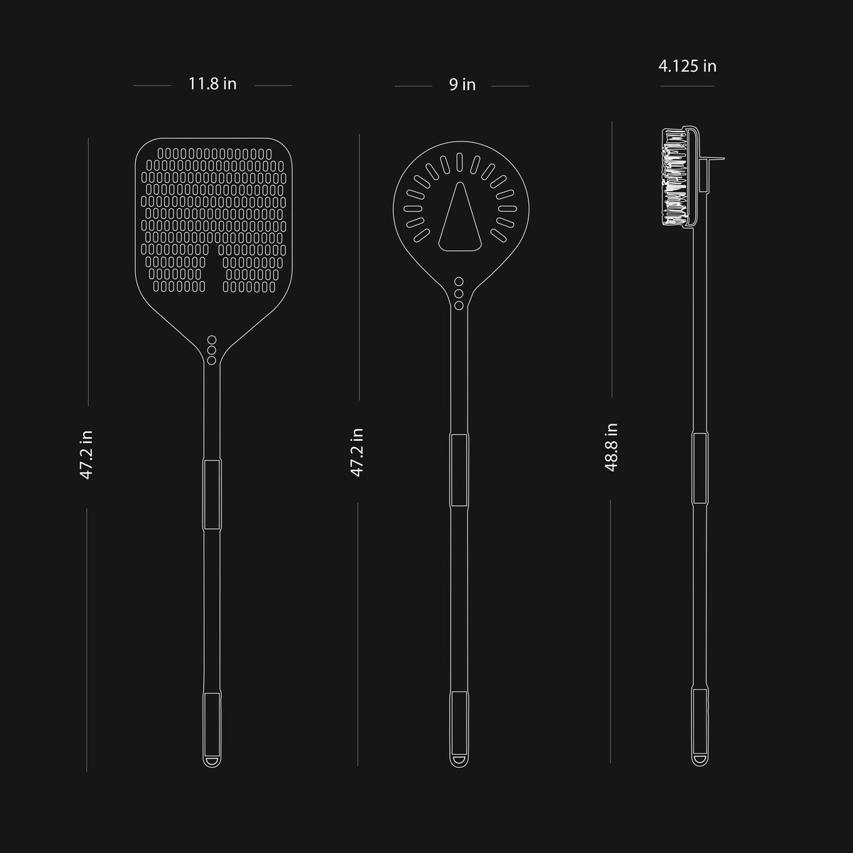 Combo Set Premium 3-Piece Pizza Tool & Stand