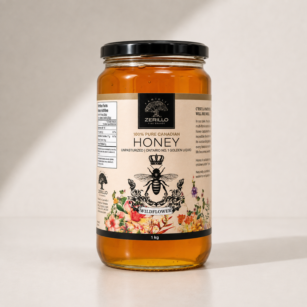 Zerillo Wildflower Honey 1kg