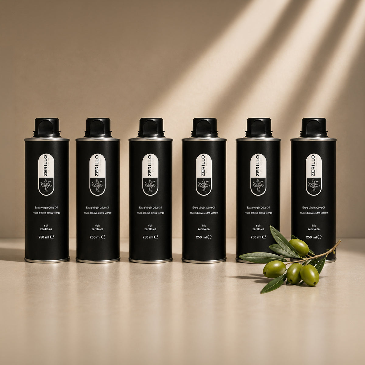 Zerillo Premium Extra Virgin Olive Oil 250ml (6-Pack)
