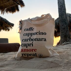 Caffè & Capri Tote Bag