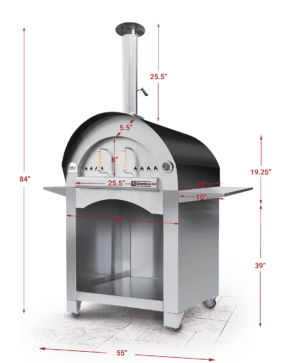 Quattro With Stand Wood Burning